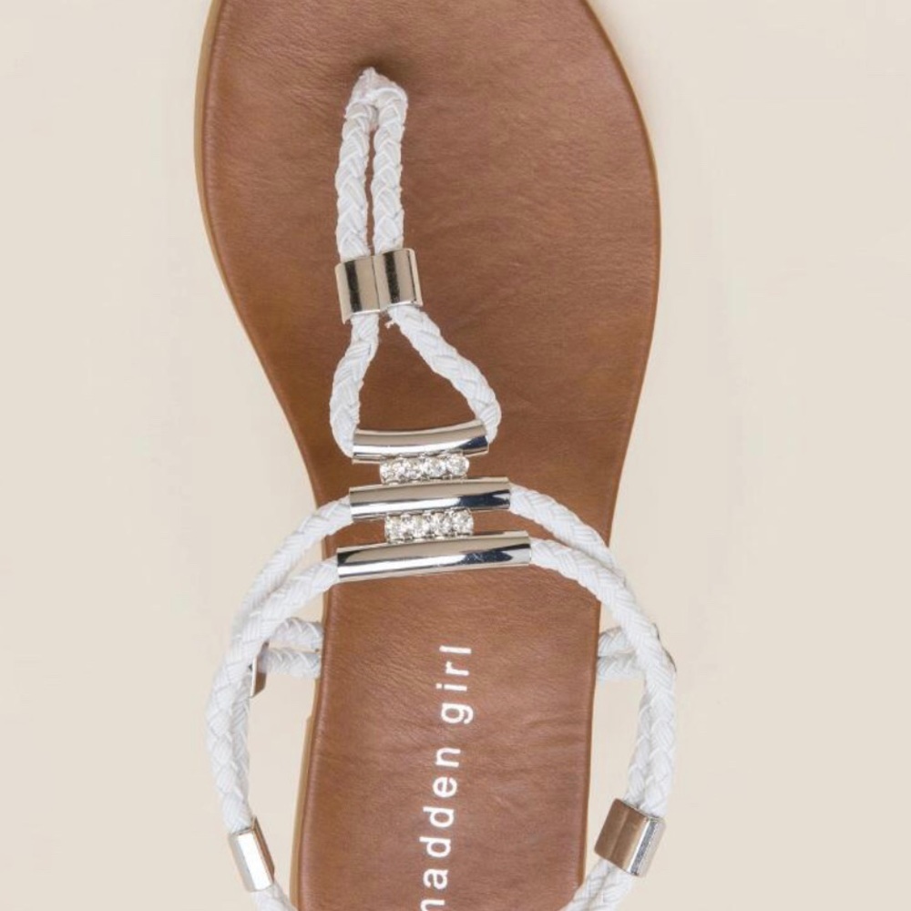 NEVER WORN white sandals